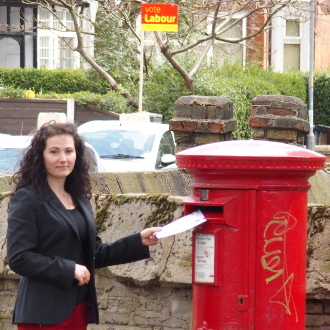 Angeliki by post box