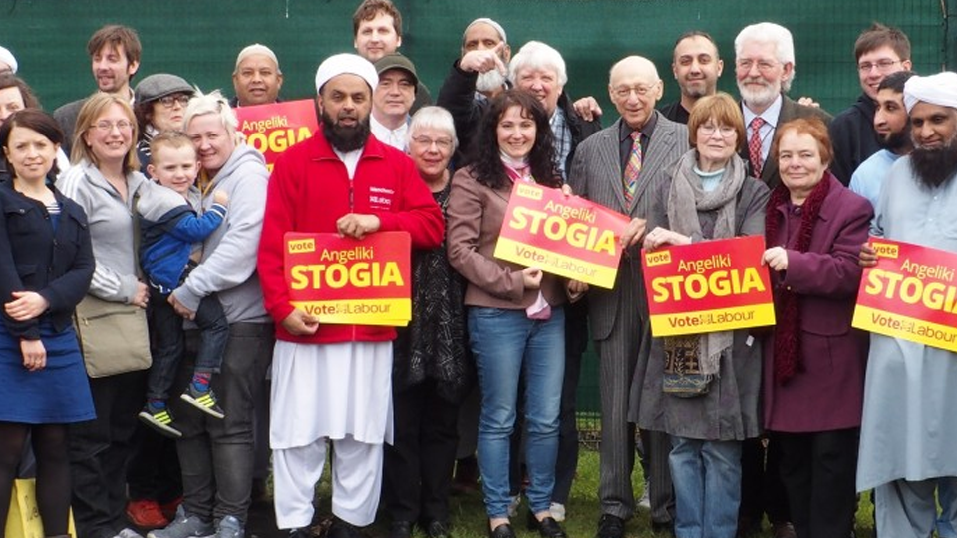 Whalley Range Labour - Angeliki Stogia Joins Sir Gerald Kaufman on the Election Trail