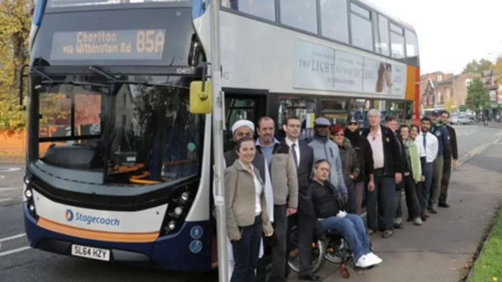 Whalley Range Labour - Withington Road Bus Featuren in the Manchester Evening News