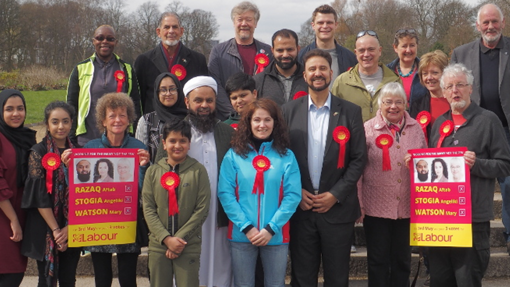 Whalley Range Labour - Labour MP Councillors Members and Supporters in Alexander Park