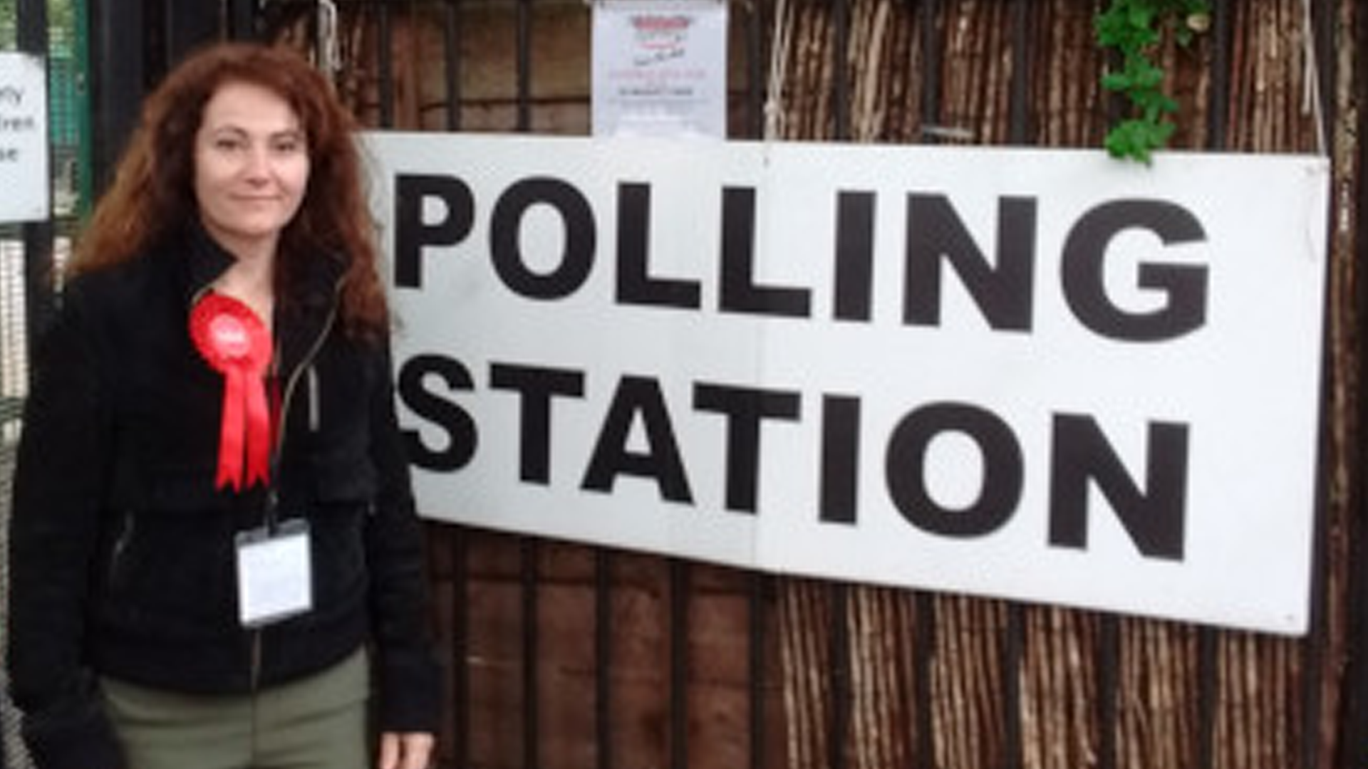Whalley Range Labour - Angeliki Stogia at Manley Park Polling Station