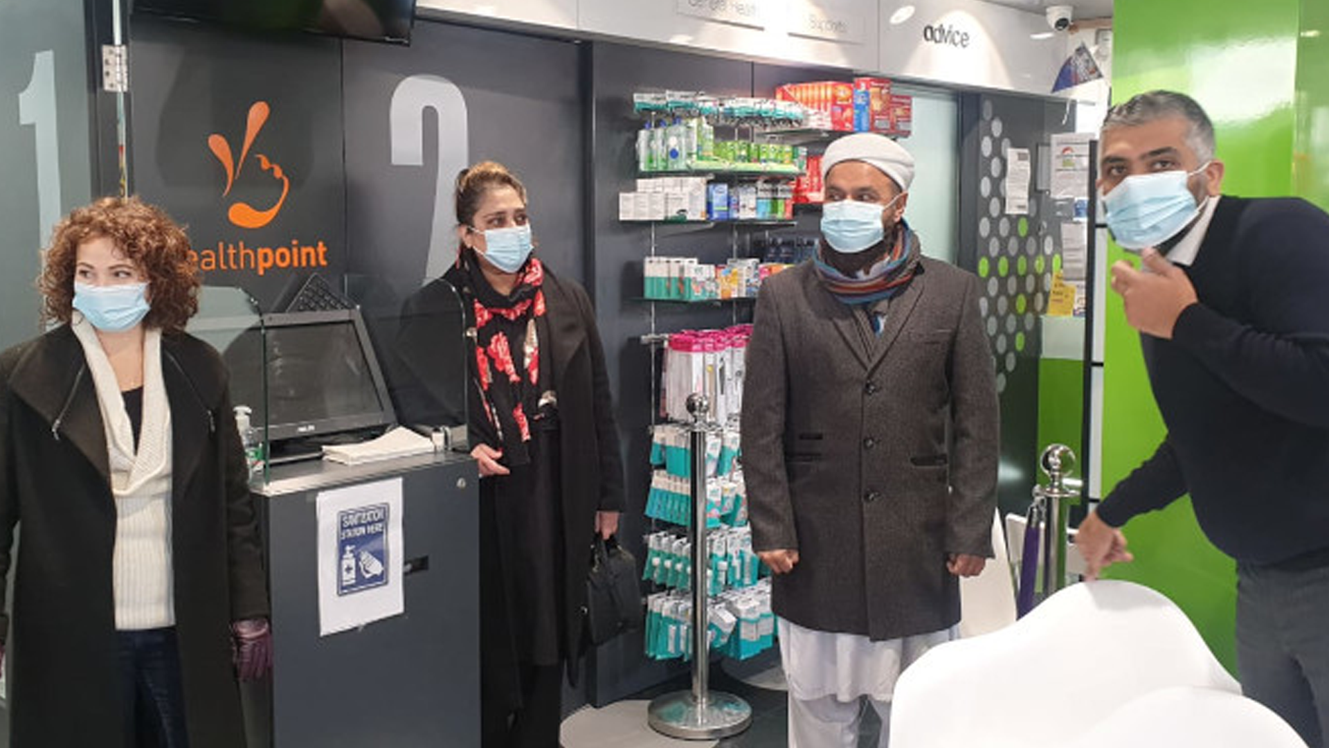Whalley Range Labour - Angeliki Bano And Aftab at Everest Pharmacy