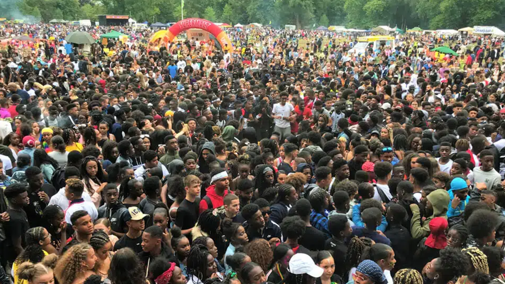 Whalley Range Labour - Manchester Caribbean Carnival Crowd 2022