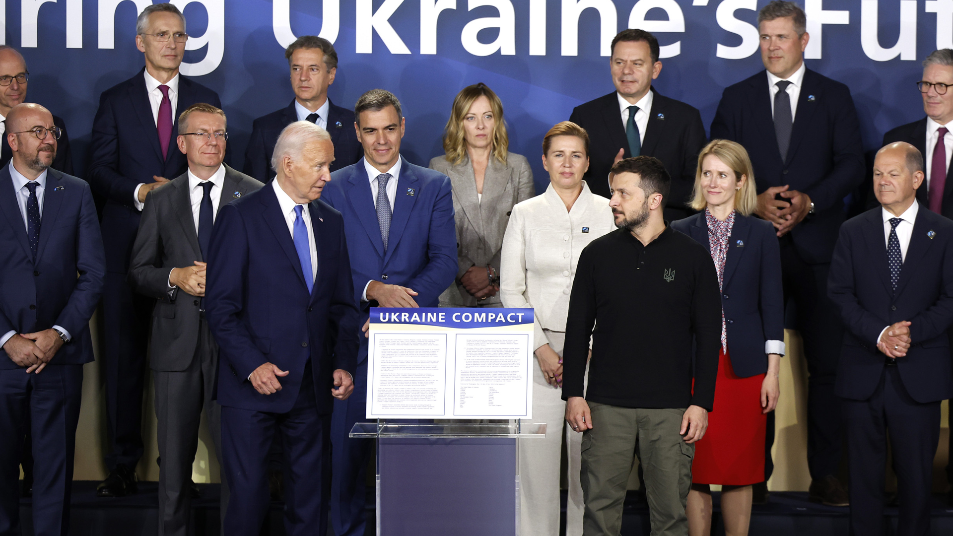 Whalley Range Labour - Joe Biden at Nato With Volodymyr Zelenskyy