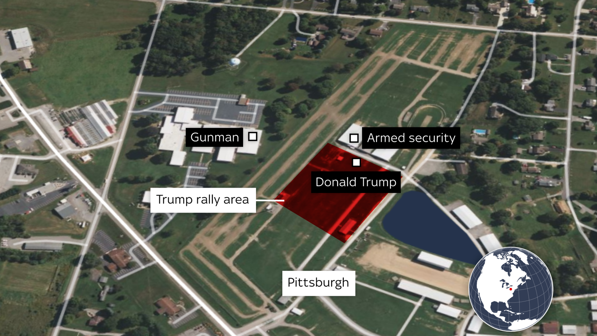 Whalley Range Labour - Layout Map of Donald Trump's Assassination Attempt